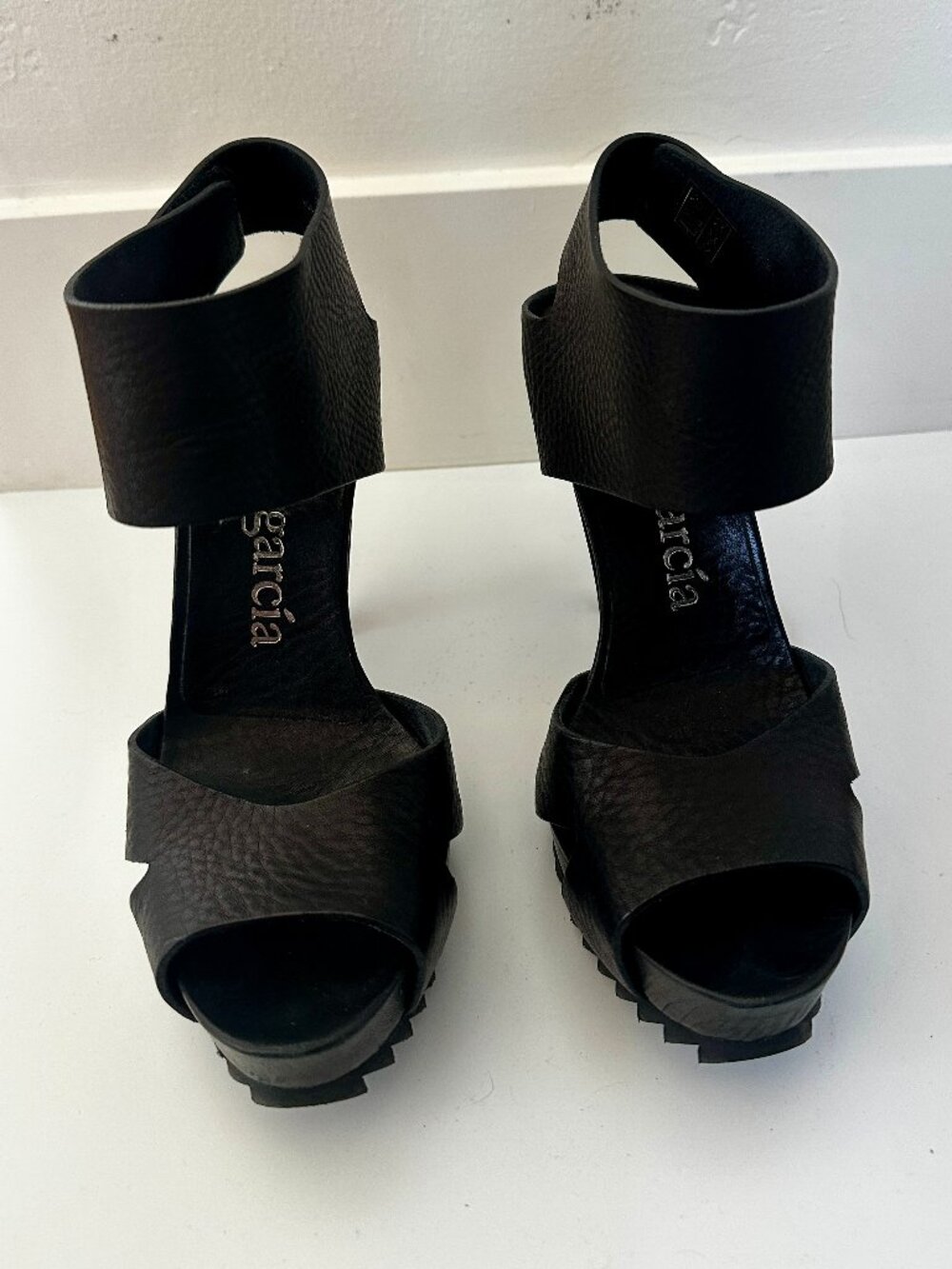 Pedro Garcia Black Leather Heels  | Size 37
